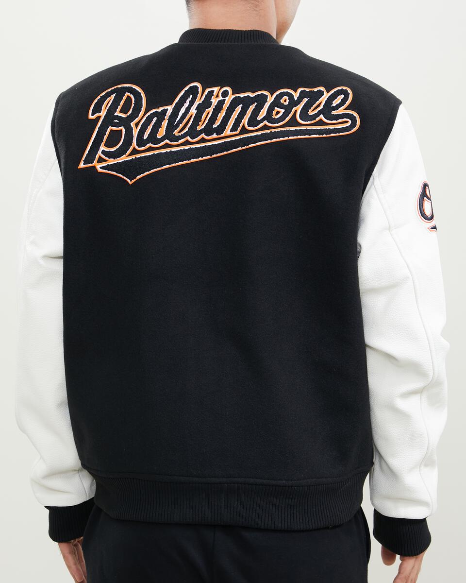 Pro Standard MLB Baltimore Orioles Wool Varsity Black Heavy Jacket