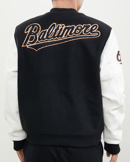 Pro Standard MLB Baltimore Orioles Wool Varsity Black Heavy Jacket