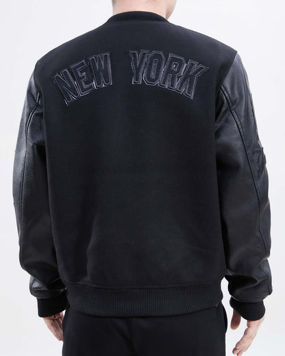 Pro Standard New York Yankees Black Wool Varsity Heavy Jacket