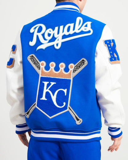 Royal Blue Kansas City Royals Pro Standard Mashup Wool Varsity Heavy Jacket