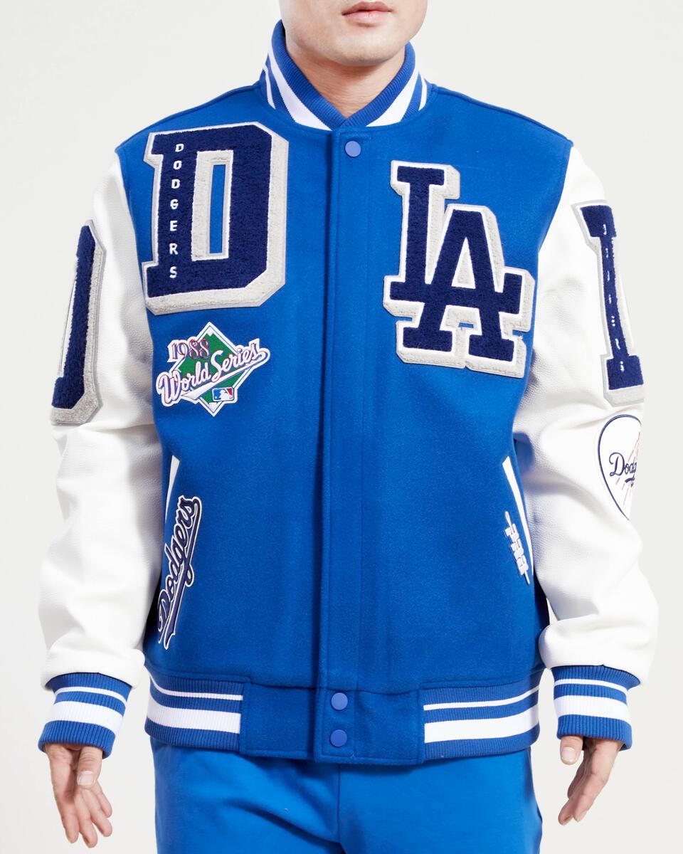 Royal Blue Los Angeles Dodgers Pro Standard  Logo Mashup Wool Varsity Heavy Jacket