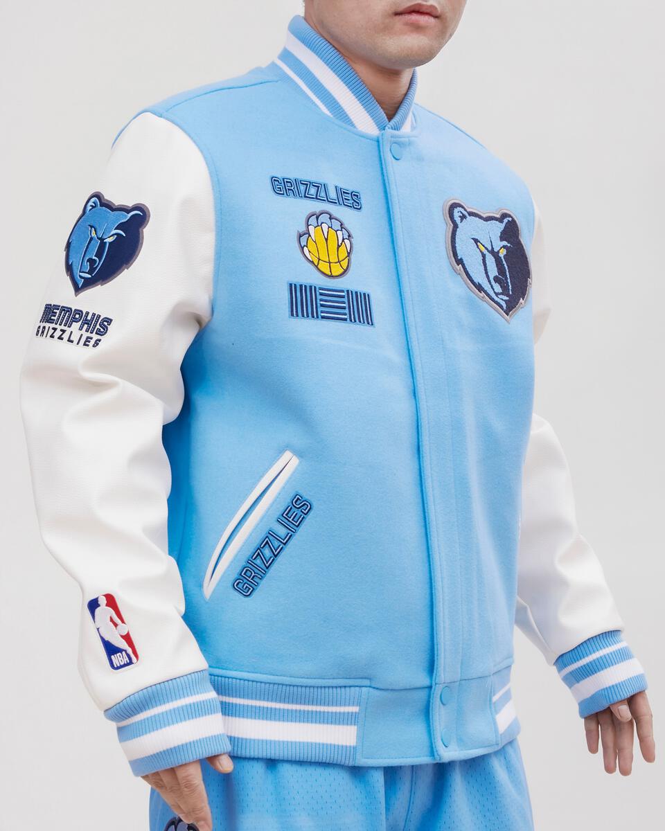 Light Blue Memphis Grizzlies Pro Standard Classic Rib Wool Varsity Heavy Jacket
