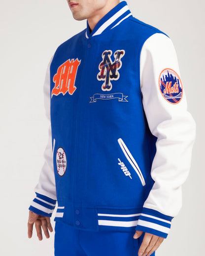 Royal Blue New York Mets Pro Standard Prep Wool Varsity Heavy Jacket