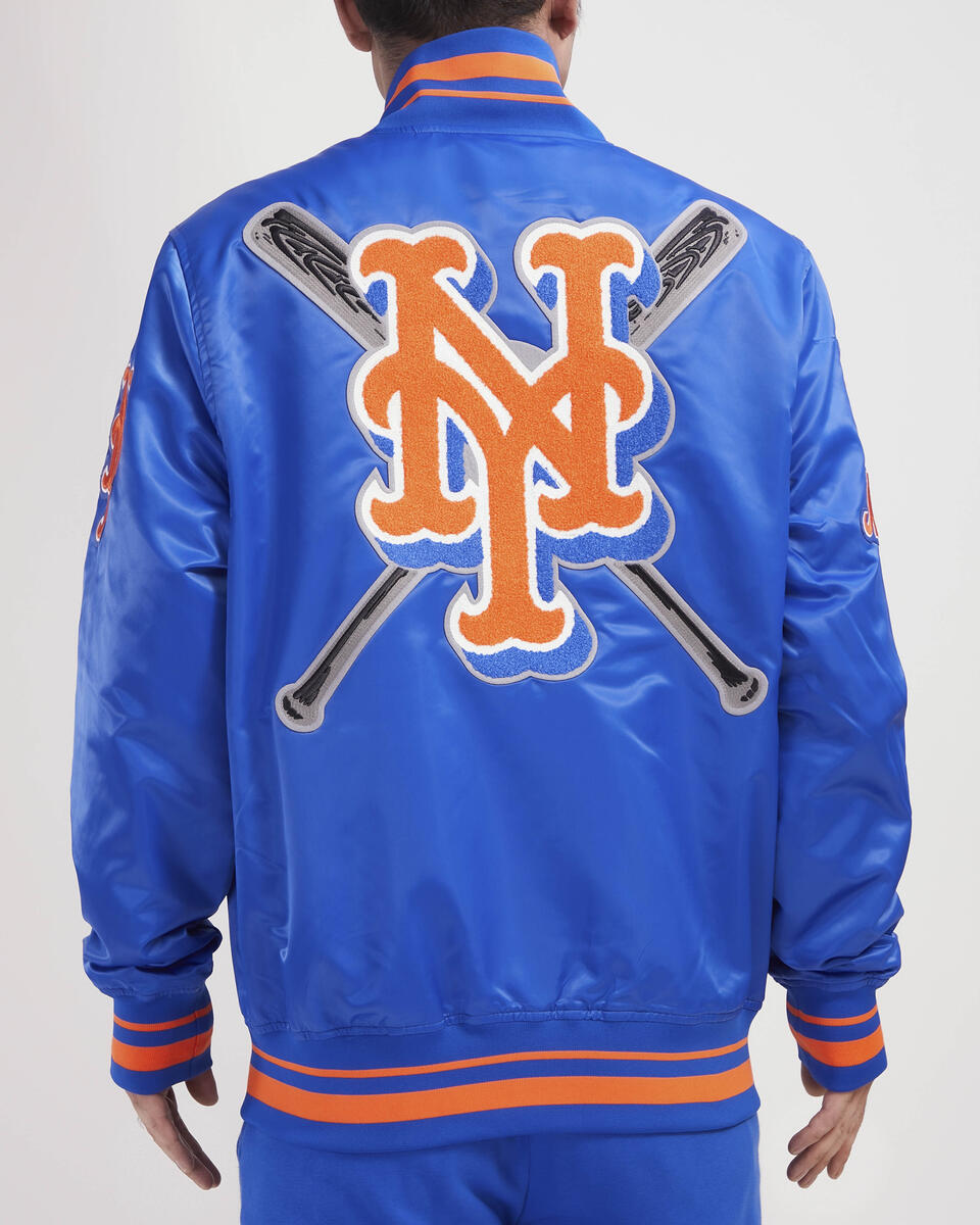 Royal Blue New York Mets Pro Standard Logo Mashup Satin Jacket