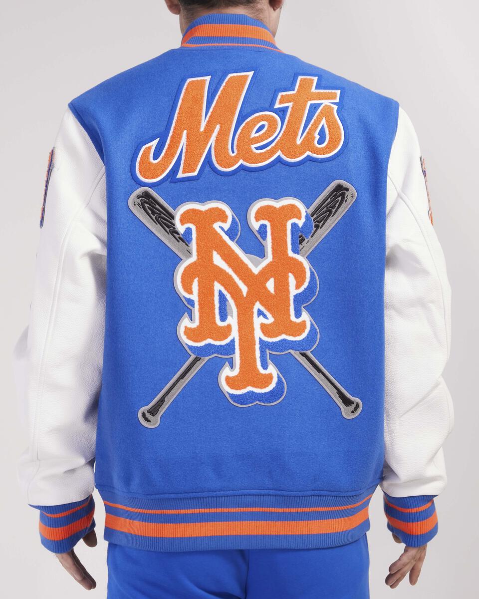Royal Blue New York Mets Pro Standard Logo Mashup Wool Varsity Heavy Jacket
