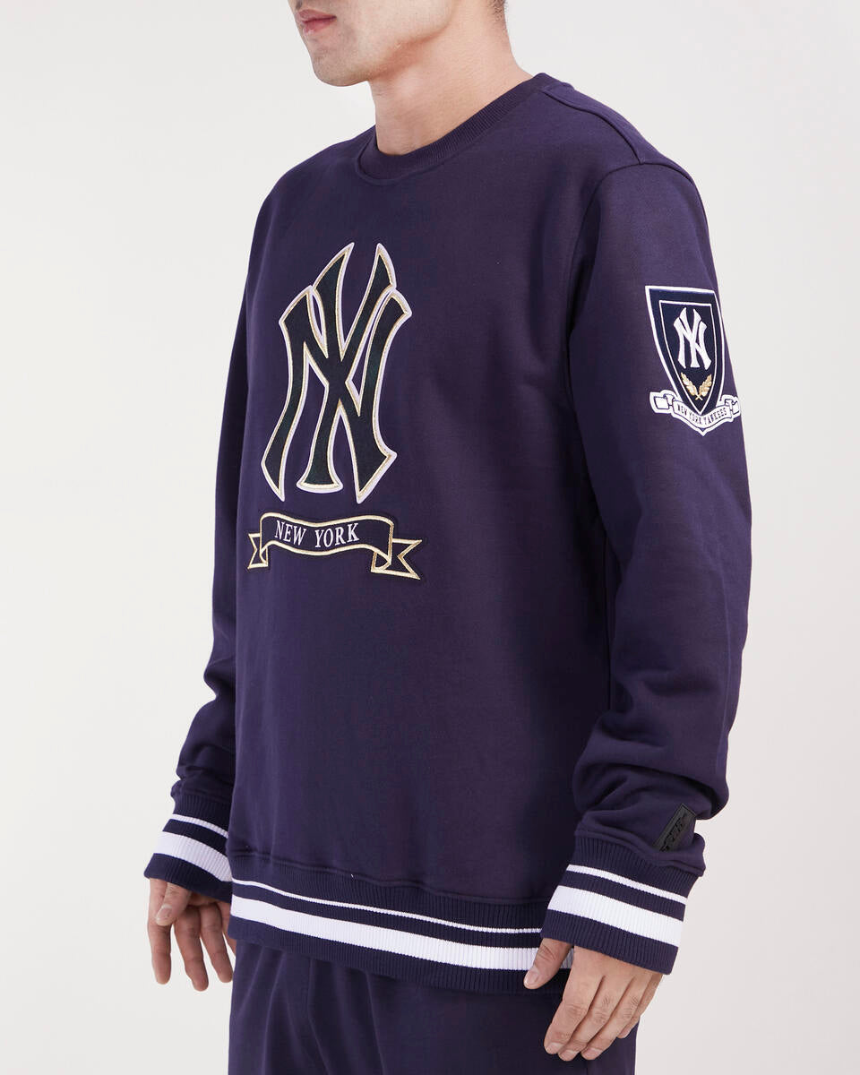 Navy Blue New York Yankees Pro Standard Crewneck Fleece Sweatshirt