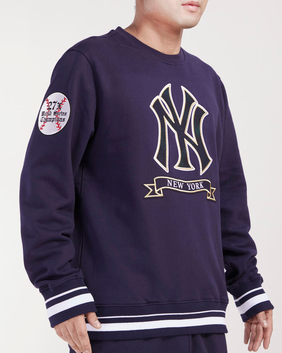 Navy Blue New York Yankees Pro Standard Crewneck Fleece Sweatshirt