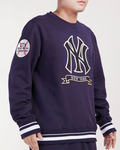 Navy Blue New York Yankees Pro Standard Crewneck Fleece Sweatshirt