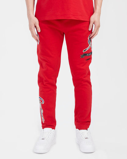 Red St. Louis cardinals Pro Standard Retro Classic Fleece Sweatpant