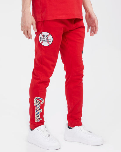 Red St. Louis cardinals Pro Standard Retro Classic Fleece Sweatpant