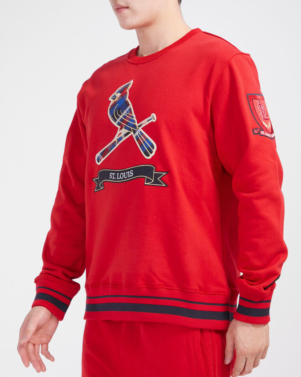 Red St. Louis cardinals Pro Standard Crewneck Fleece Sweatshirt