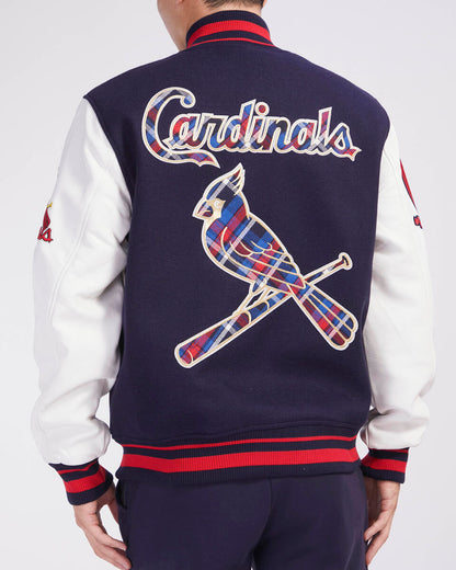 Navy Blue St. Louis Cardinals Pro Standard Prep Wool Varsity Heavy Jacket