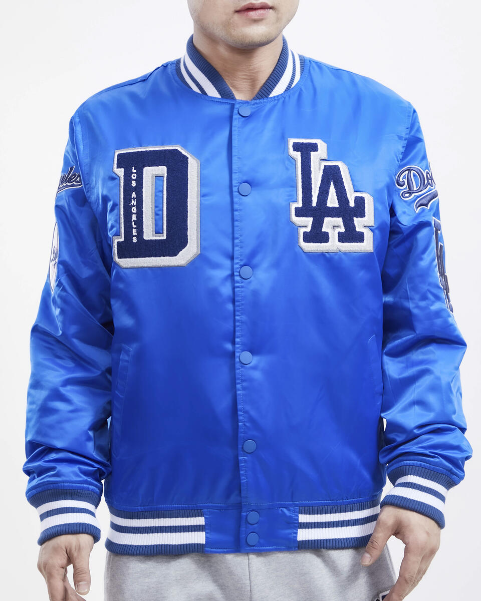 Royal Blue Los Angeles Dodgers Pro Standard Logo Mashup Satin Jacket