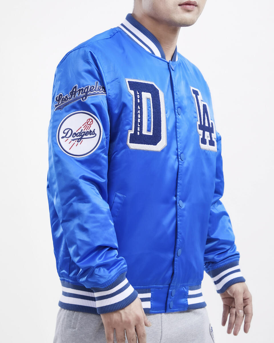 Royal Blue Los Angeles Dodgers Pro Standard Logo Mashup Satin Jacket