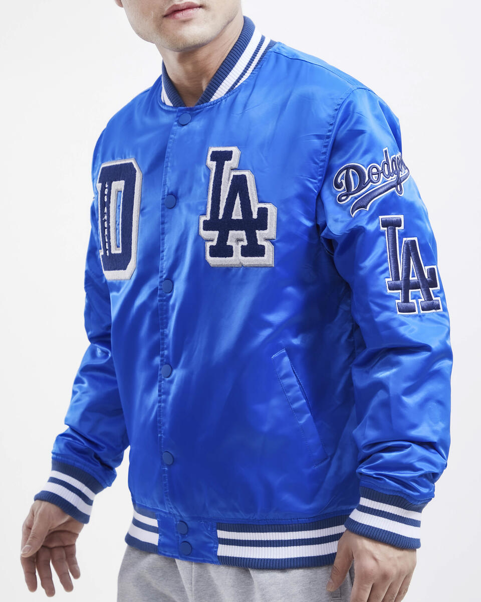 Royal Blue Los Angeles Dodgers Pro Standard Logo Mashup Satin Jacket