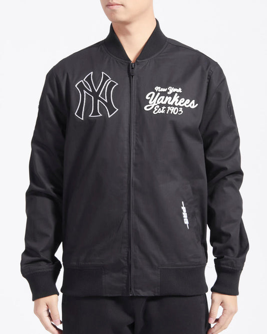 Pro Standard Black New York Yankees Paint The City Twill Jacket