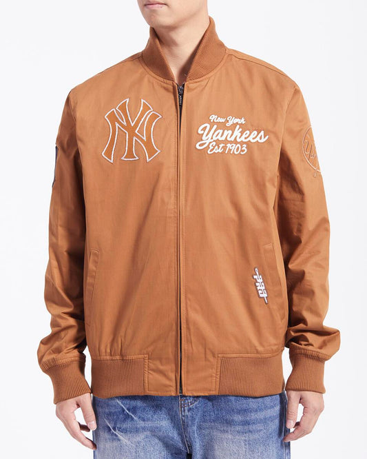 Pro Standard Brown Clay New York Yankees Paint The City Twill Jacket