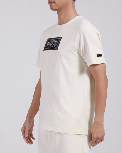 Off White New York Yankees Pro Standard Club Member Badge Short Sleeve T-Shirt