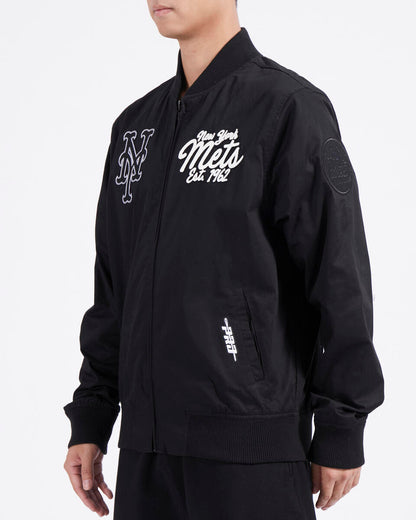 Pro Standard Black New York Mets Paint The City Twill Jacket