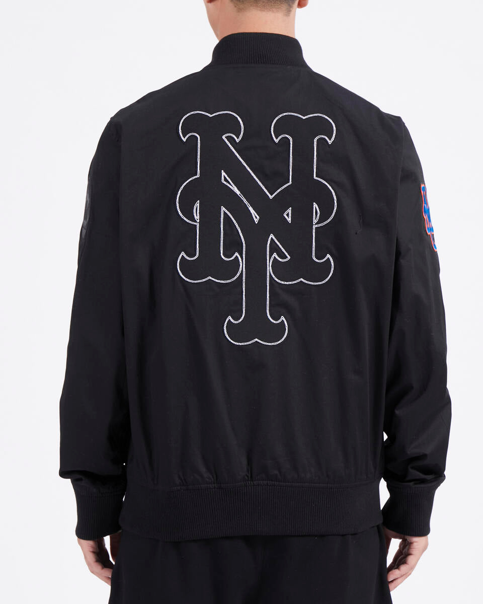 Pro Standard Black New York Mets Paint The City Twill Jacket