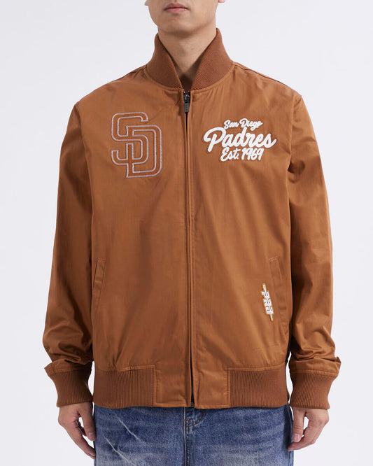 Pro Standard Brown Clay San Diego Padres Paint The City Twill Jacket
