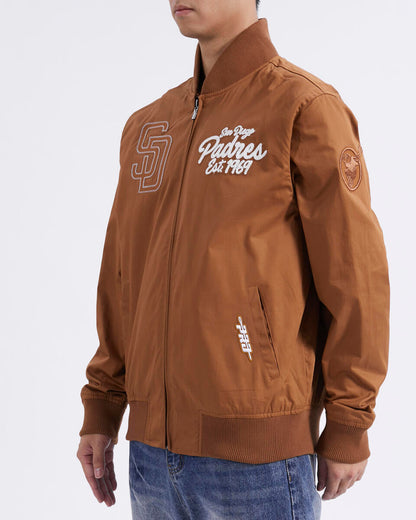 Pro Standard Brown Clay San Diego Padres Paint The City Twill Jacket