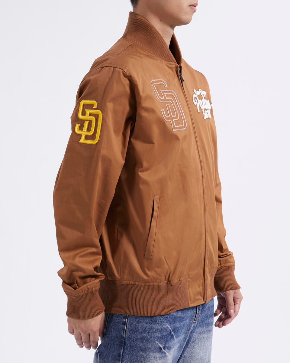 Pro Standard Brown Clay San Diego Padres Paint The City Twill Jacket