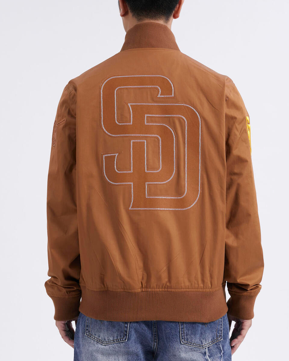 Pro Standard Brown Clay San Diego Padres Paint The City Twill Jacket