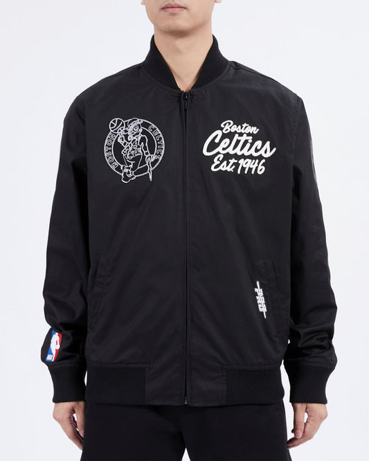 Pro Standard Black Boston Celtics Paint The City Twill Jacket