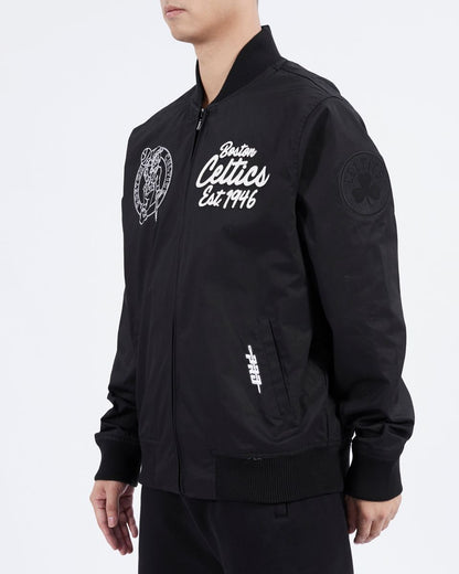 Pro Standard Black Boston Celtics Paint The City Twill Jacket