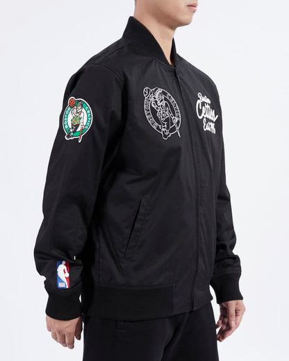 Pro Standard Black Boston Celtics Paint The City Twill Jacket