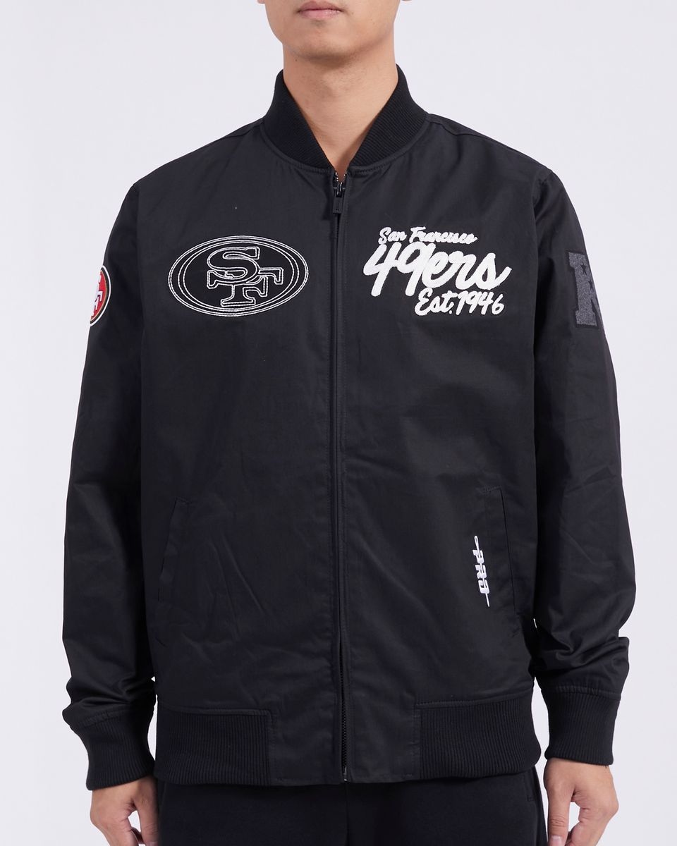 Pro Standard Black San Francisco 49ers Paint The City Twill Jacket