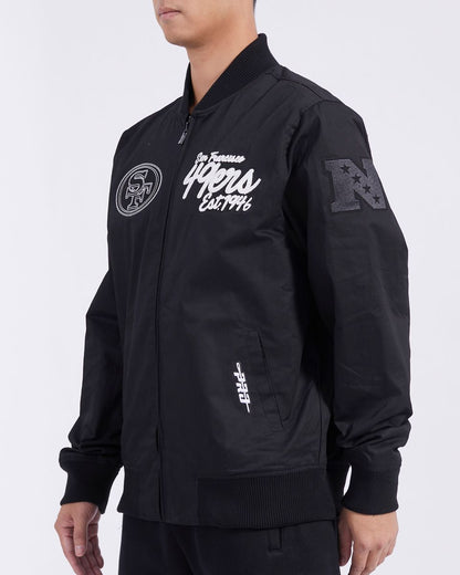 Pro Standard Black San Francisco 49ers Paint The City Twill Jacket