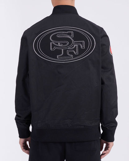 Pro Standard Black San Francisco 49ers Paint The City Twill Jacket