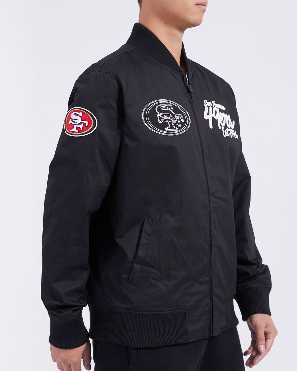 Pro Standard Black San Francisco 49ers Paint The City Twill Jacket