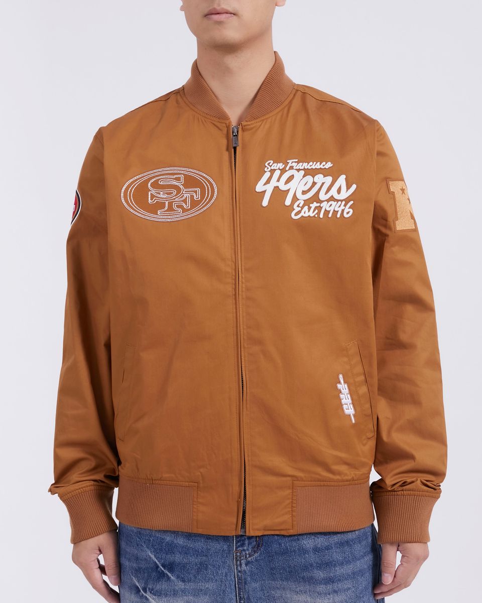 Pro Standard San Francisco 49ers Clay Brown Paint The City Twill Jacket