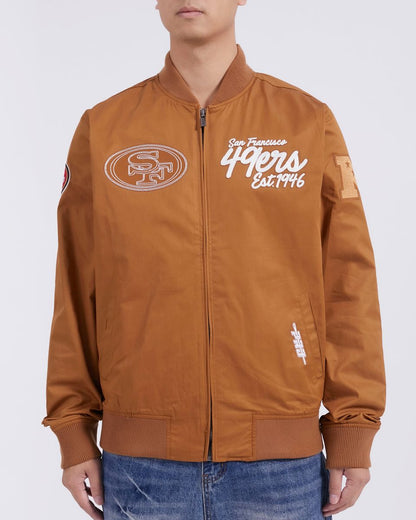 Pro Standard San Francisco 49ers Clay Brown Paint The City Twill Jacket