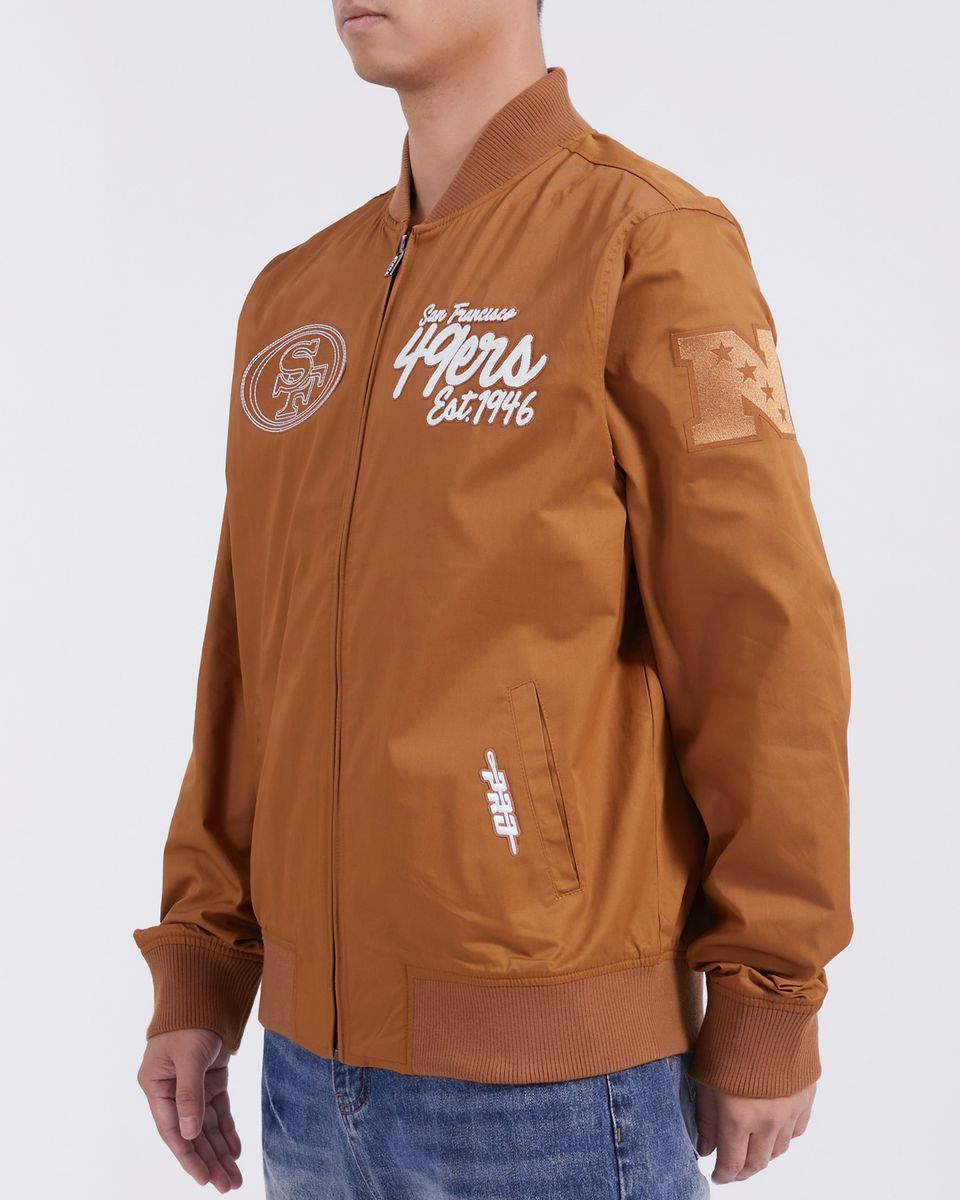 Pro Standard San Francisco 49ers Clay Brown Paint The City Twill Jacket