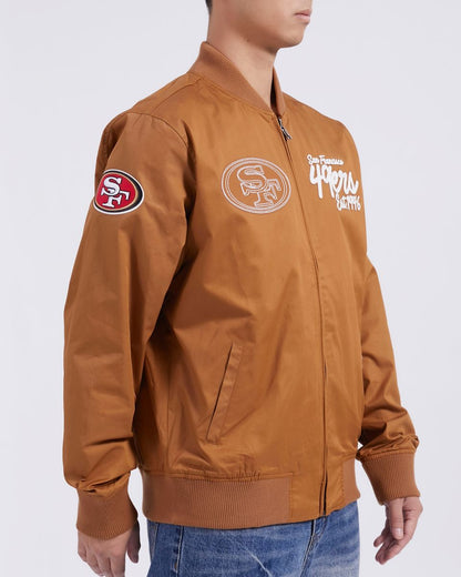 Pro Standard San Francisco 49ers Clay Brown Paint The City Twill Jacket