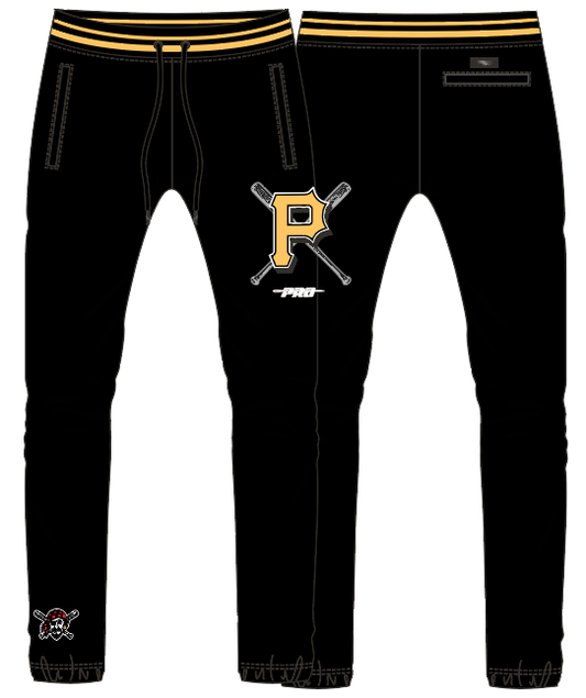Black Pittsburgh Pirates Pro Standard Mashup Crewneck Fleece Sweatpant