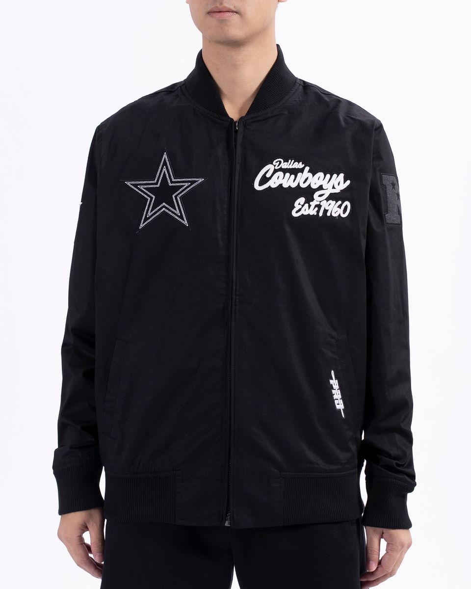 Pro Standard Black Dallas Cowboys Paint The City Twill Jacket