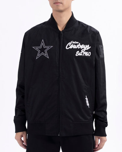 Pro Standard Black Dallas Cowboys Paint The City Twill Jacket