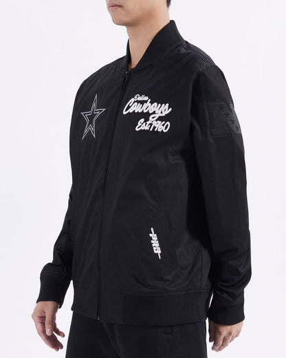 Pro Standard Black Dallas Cowboys Paint The City Twill Jacket