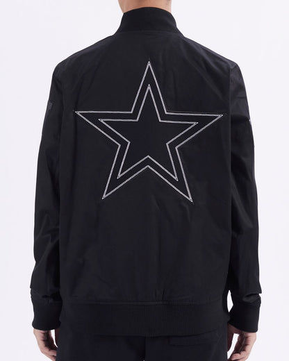 Pro Standard Black Dallas Cowboys Paint The City Twill Jacket