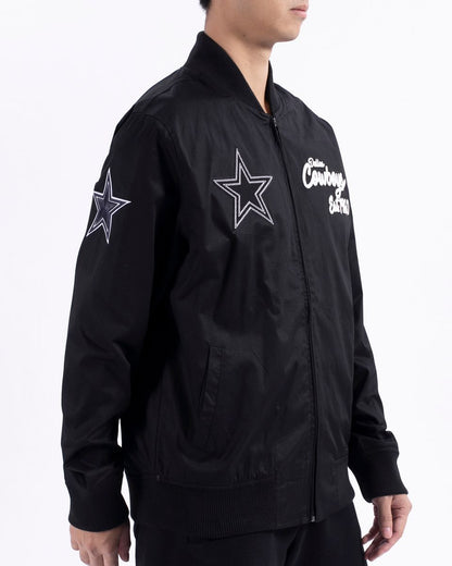 Pro Standard Black Dallas Cowboys Paint The City Twill Jacket