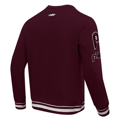 Burgundy Philadelphia Phillies Pro Standard Mashup Crewneck Fleece Sweatshirt