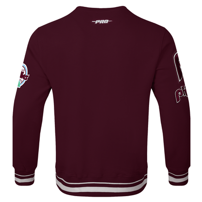 Burgundy Philadelphia Phillies Pro Standard Mashup Crewneck Fleece Sweatshirt