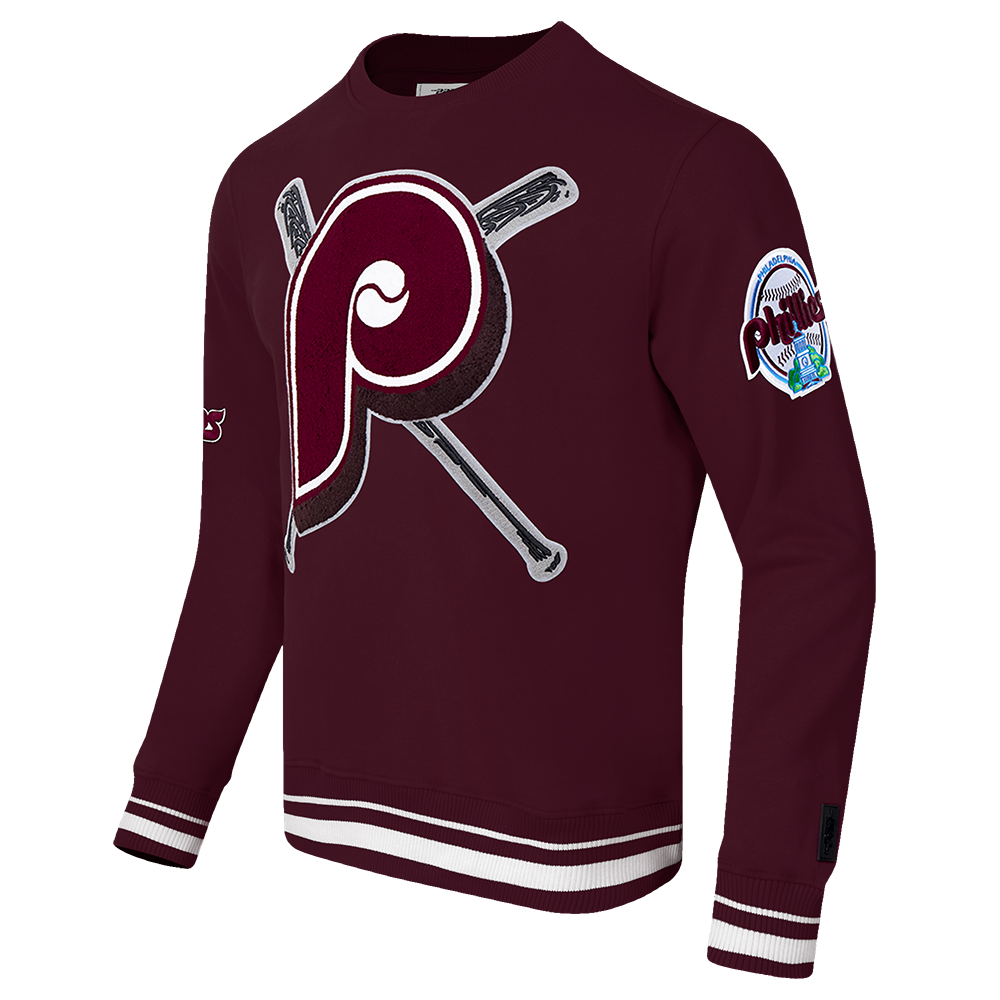 Burgundy Philadelphia Phillies Pro Standard Mashup Crewneck Fleece Sweatshirt