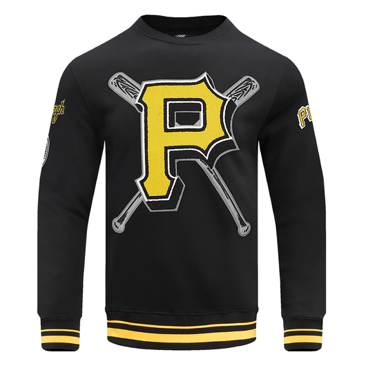 Black Pittsburgh Pirates Pro Standard Mashup Crewneck Fleece Sweatshirt