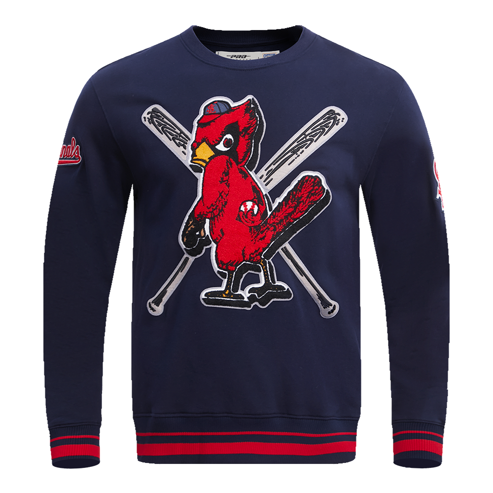 Navy Blue St Louis Cardinals Pro Standard Mashup Crewneck Fleece Sweatshirt